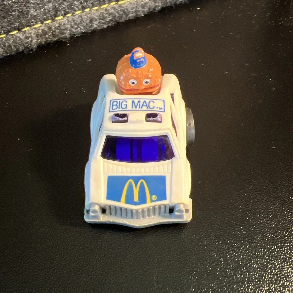 1984 ERTL McDonalds BIG‎ MAC POLICE PULL BACK CAR Happy Meal Toy Mayor McCheese